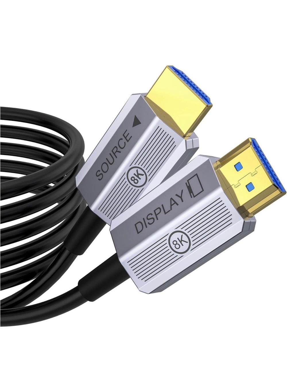 8K Fiber Optic HDMI Cable 100ft, 48Gbps Long
